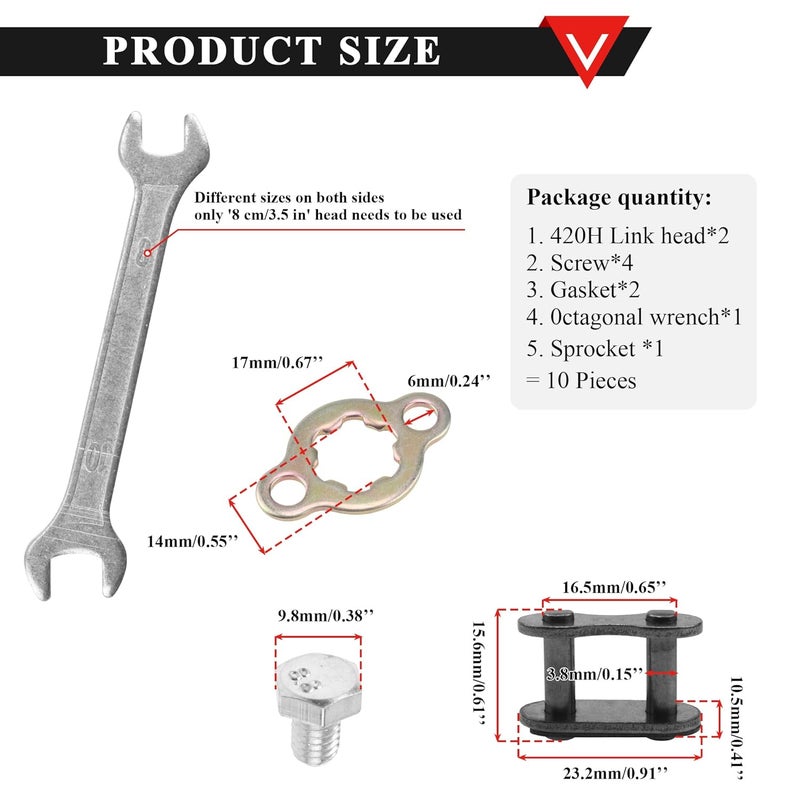 PRO BAT 420 15T 17mm Front Engine Sprocket 125cc 140cc 150cc 160cc TaoTao Loncin Lifan Zongshen Roketa Coolster Sunl Chinese ATV Quad Dirt Pit Mini Bike Go Kart - Image 3